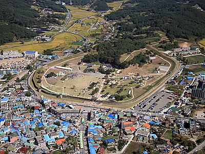 상공에서 바라본 해미읍성 축제 썸네일 이미지